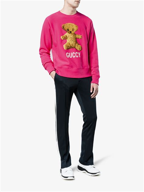 gucci sweatshirt bear|gucci teddy bear sweatshirt.